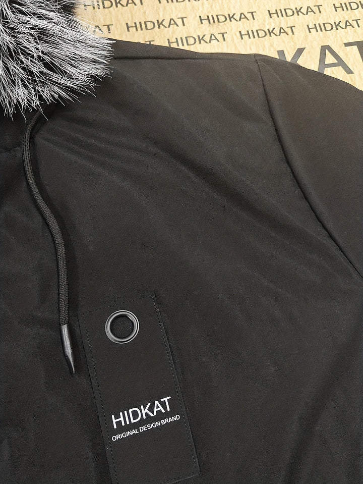 Nolan | Hooded Faux Fur Trim Parka Jacket Men