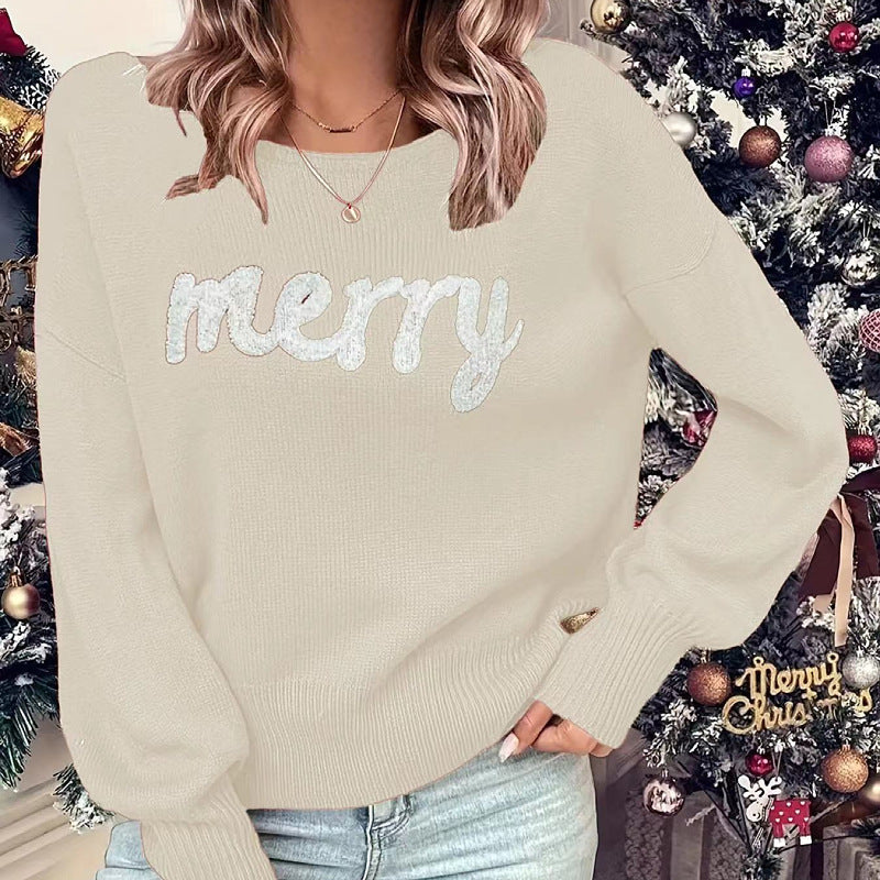 Greta | Christmas Sweaters Oversized Crewneck Womens