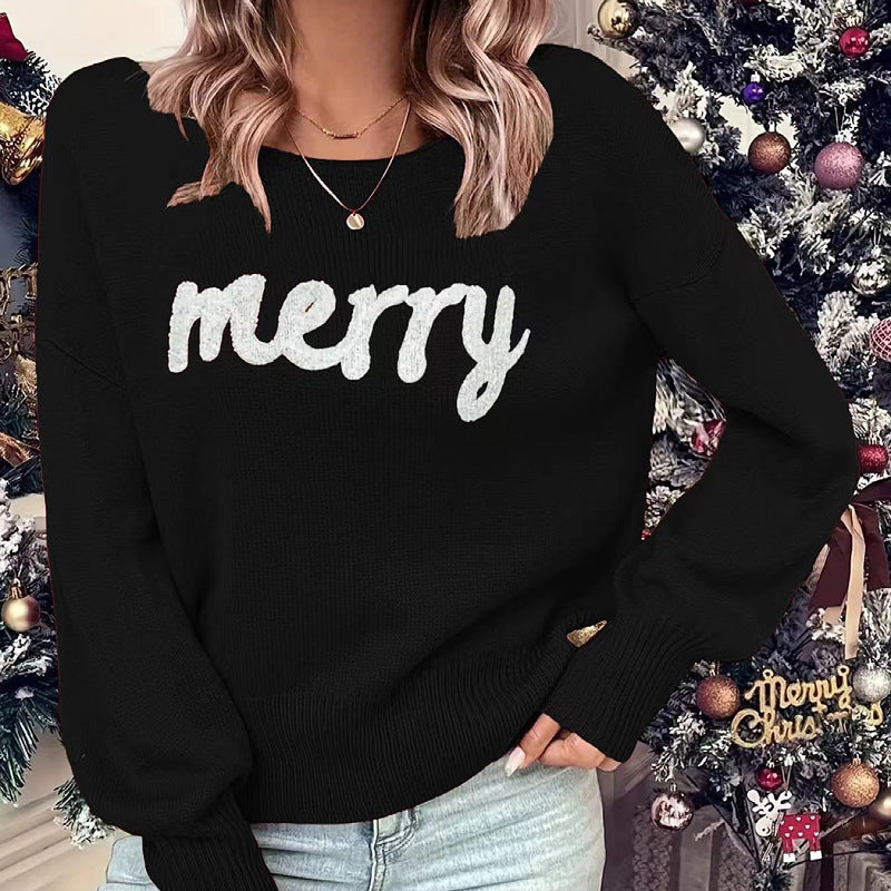 Greta | Christmas Sweaters Oversized Crewneck Womens