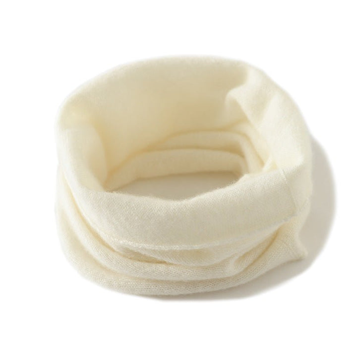 Womens knit snood loop scarf neck warmer, view 4