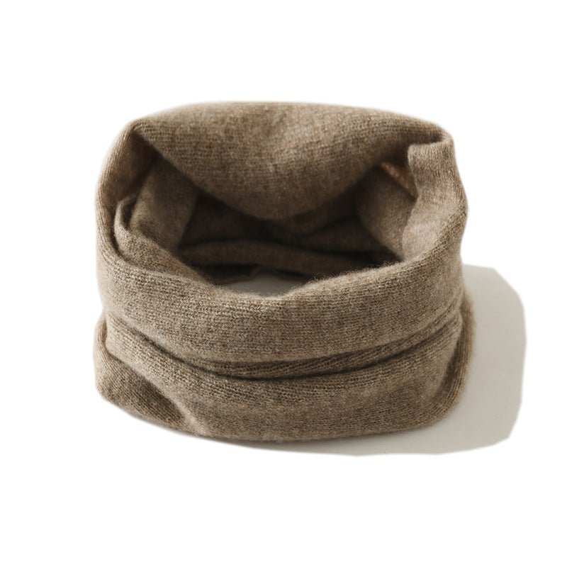 Womens knit snood loop scarf neck warmer, view 3