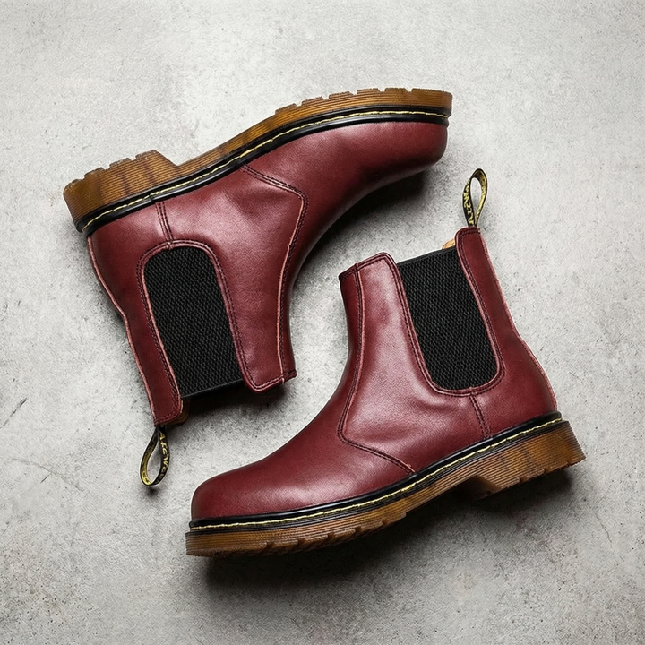 Finley mens leather Chelsea boots