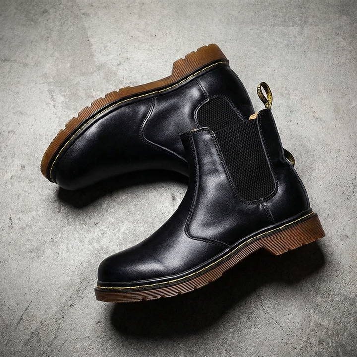 Finley mens leather Chelsea boots