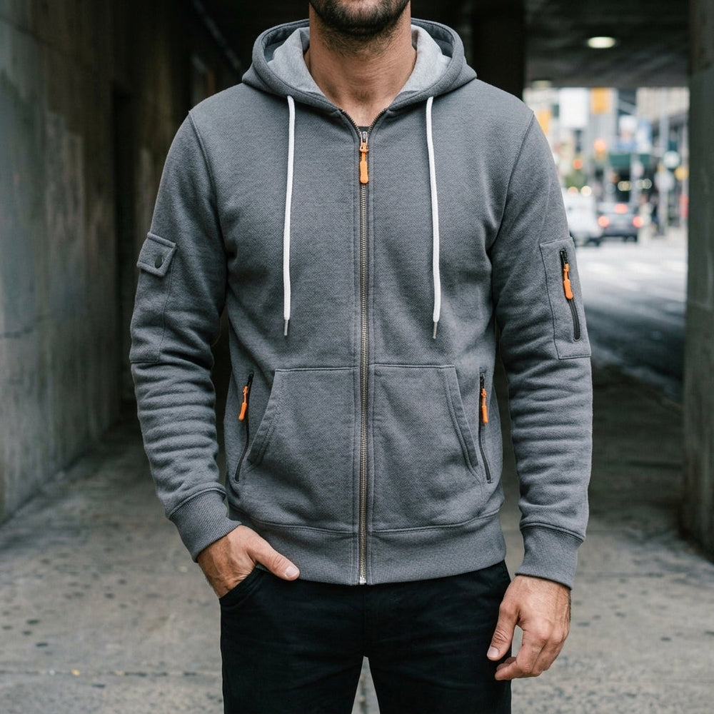 Evan mens zip up hoodie