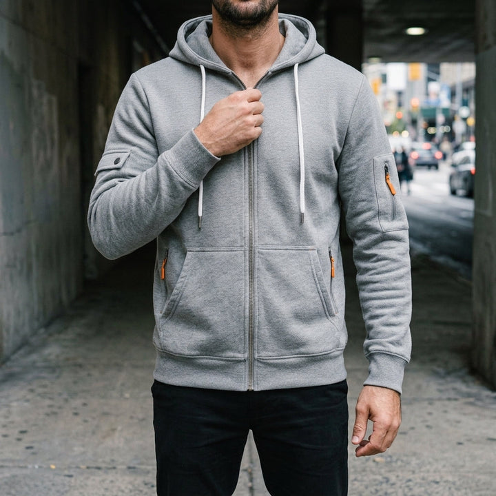 Evan mens zip up hoodie