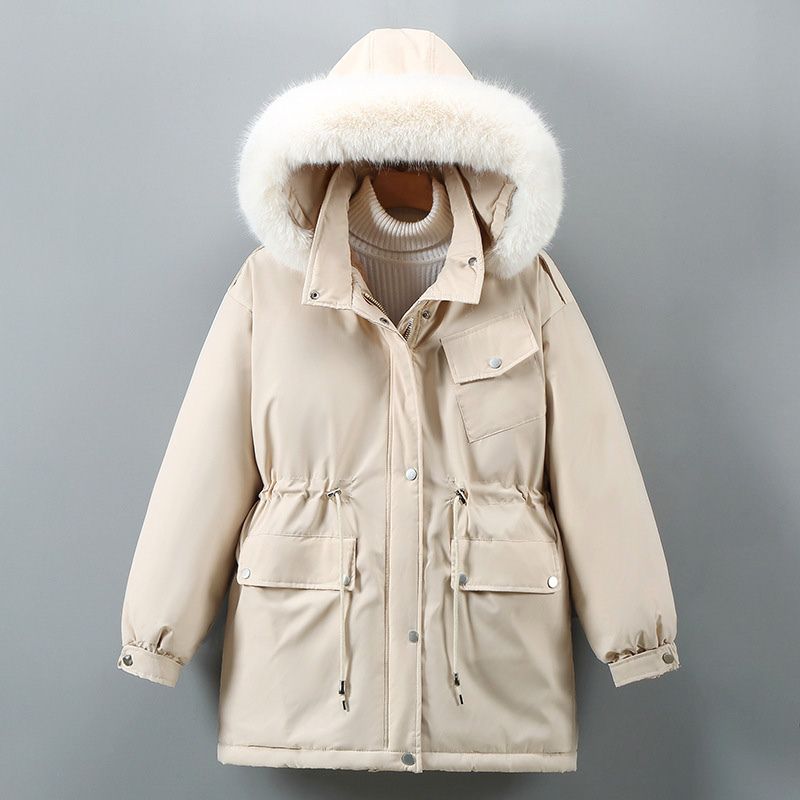 Fiona womens faux fur trim hooded parka