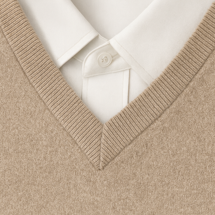 Caleb | Mens V-Neck Pullover Sweater Knit