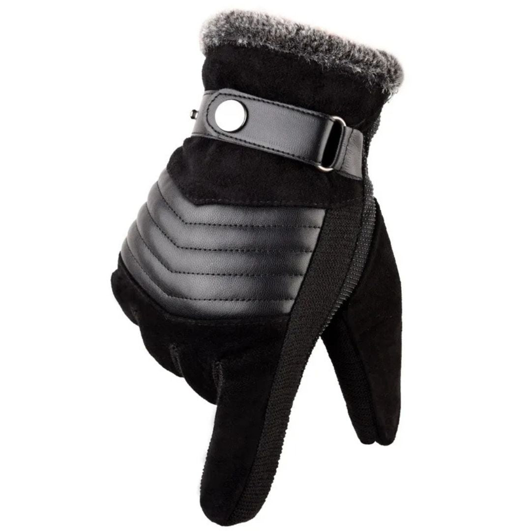 Emery | Suede Faux Fur Winter Gloves