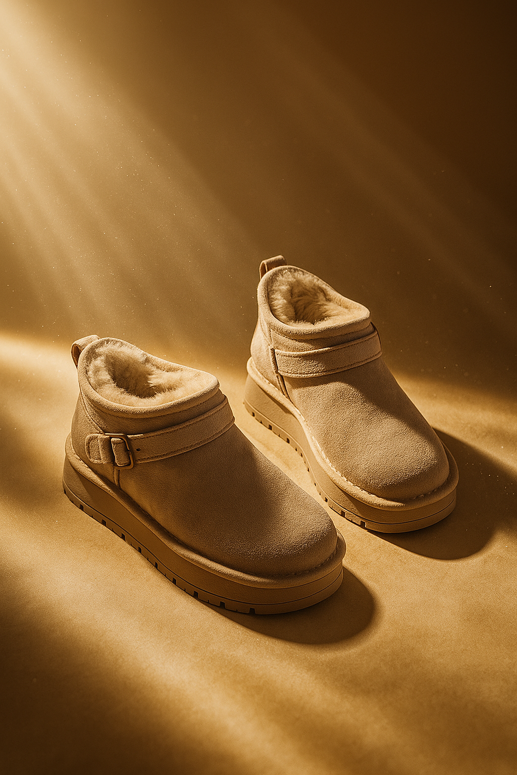 Peyton | Buckle Strap Suede Lined Winter Boots