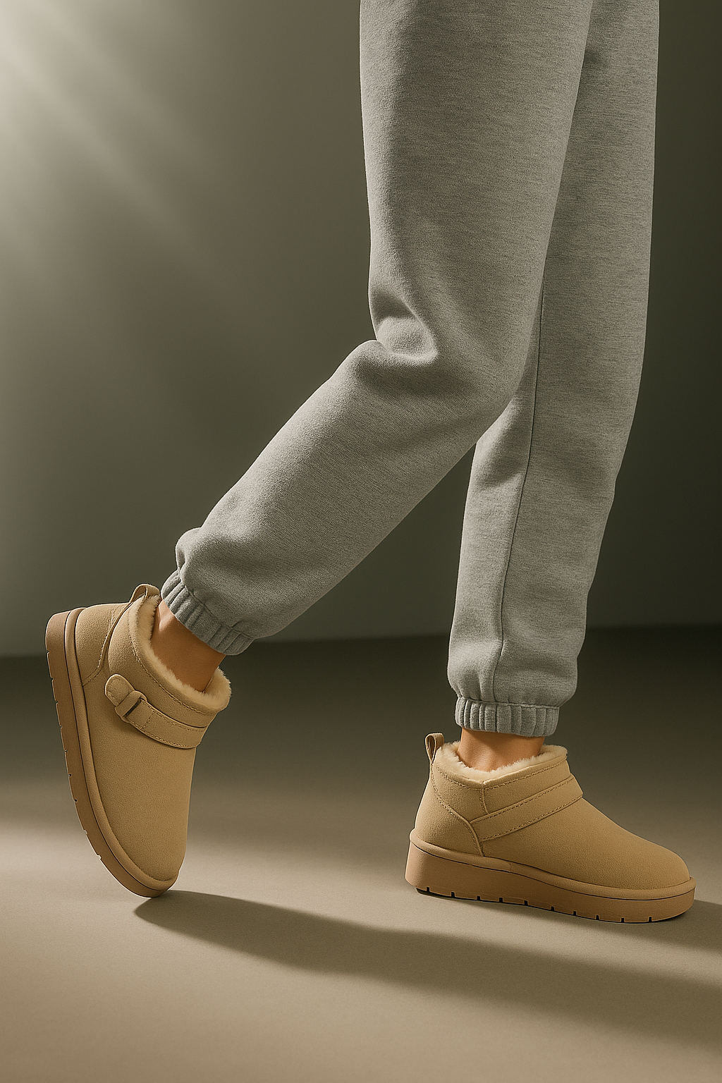 Peyton | Buckle Strap Suede Lined Winter Boots