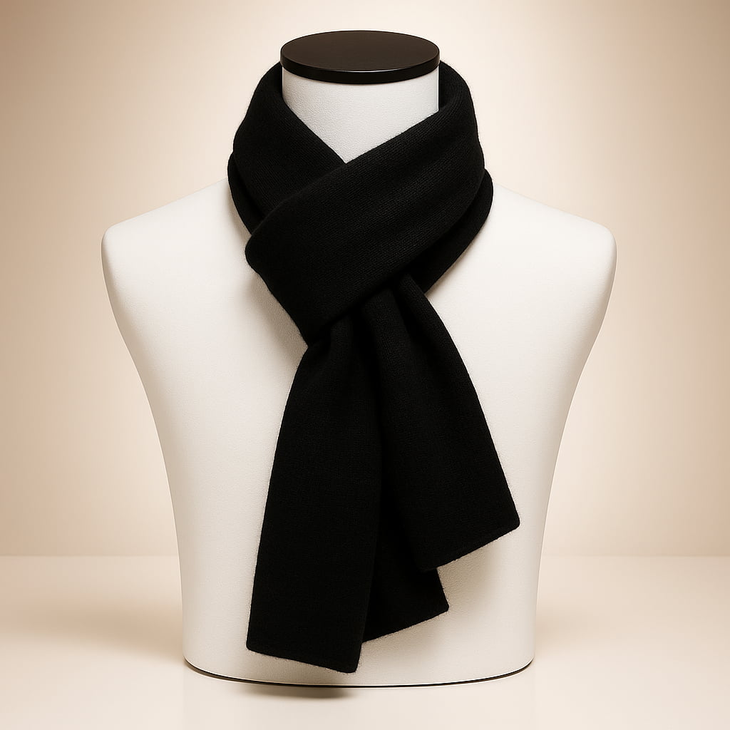 Ellis | Knitted Solid Texture Scarf Accessory
