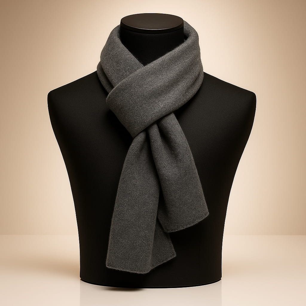 Ellis | Knitted Solid Texture Scarf Accessory