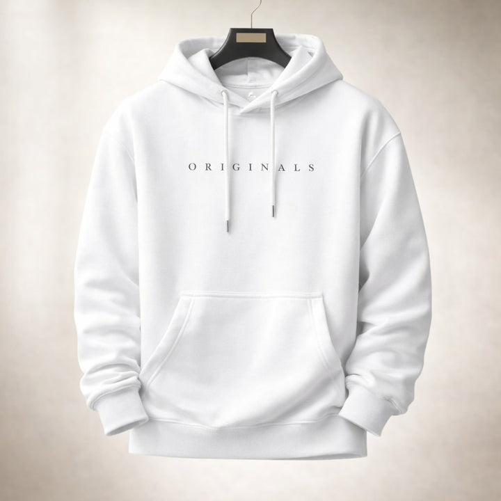 Kit | Relaxed Fleece Pull on Hoodie with Text Print