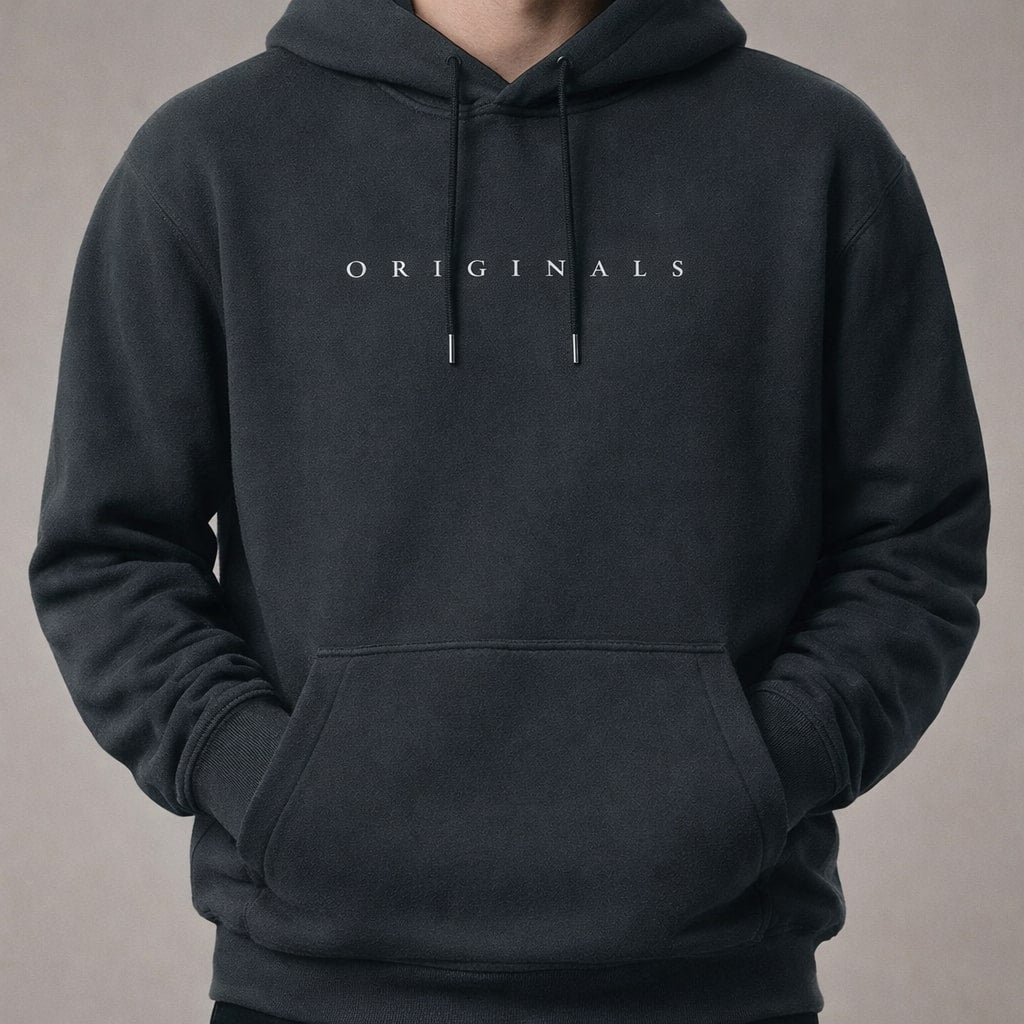 Kit | Relaxed Fleece Pull on Hoodie with Text Print