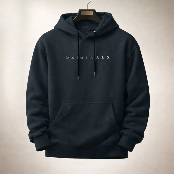 Kit | Relaxed Fleece Pull on Hoodie with Text Print