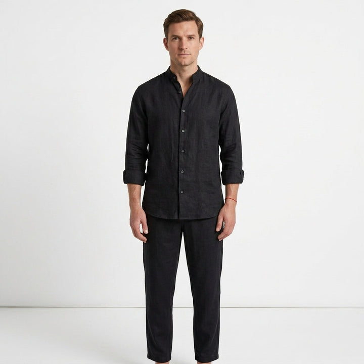 Ivan mens linen shirt and trouser set