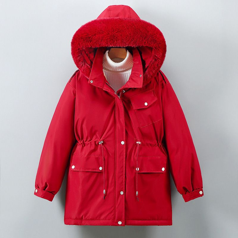 Fiona womens faux fur trim hooded parka