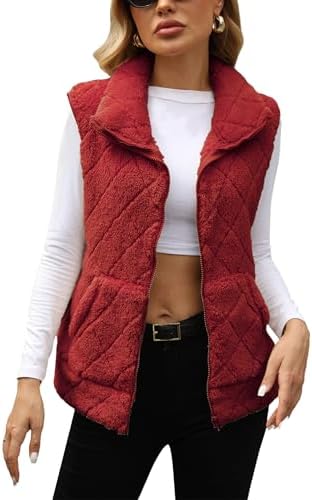 Marlowe | Womens Quilted Sherpa Fleece Vest
