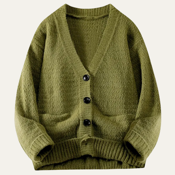Phoenix | V-Neck Button Cardigan with Pockets