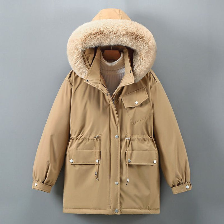 Fiona womens faux fur trim hooded parka