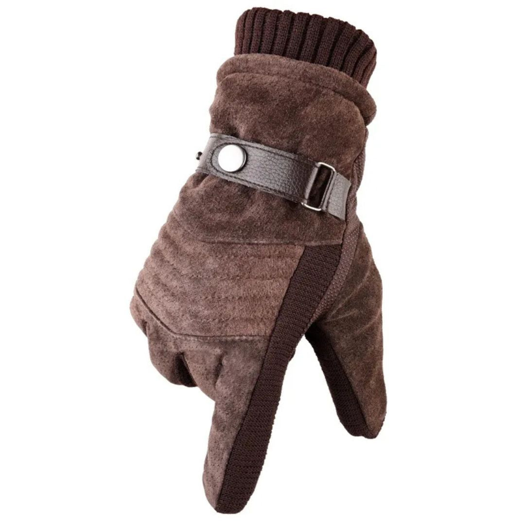 Emery | Suede Faux Fur Winter Gloves