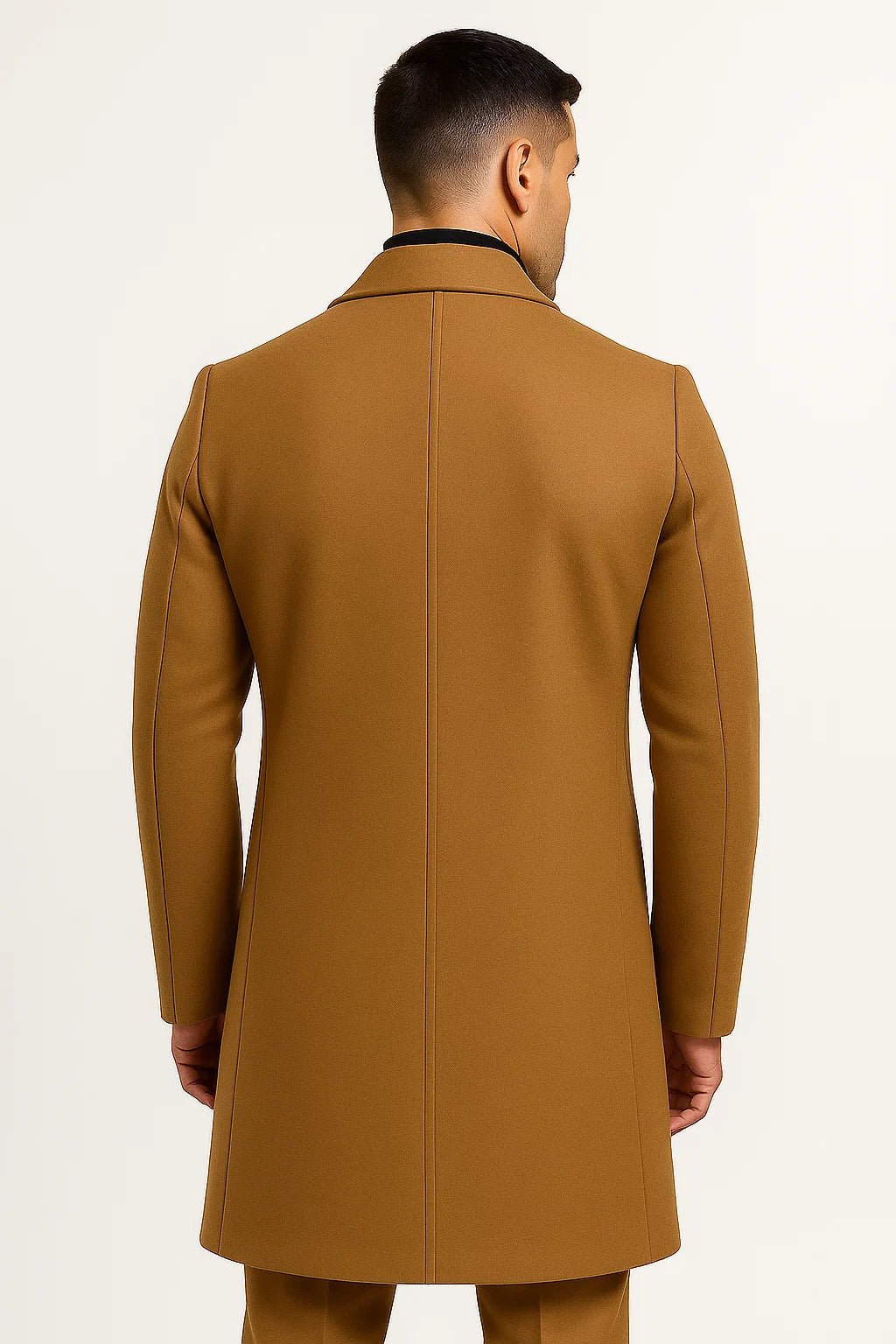Chad | Mens Fitted Wool Blend Overcoat