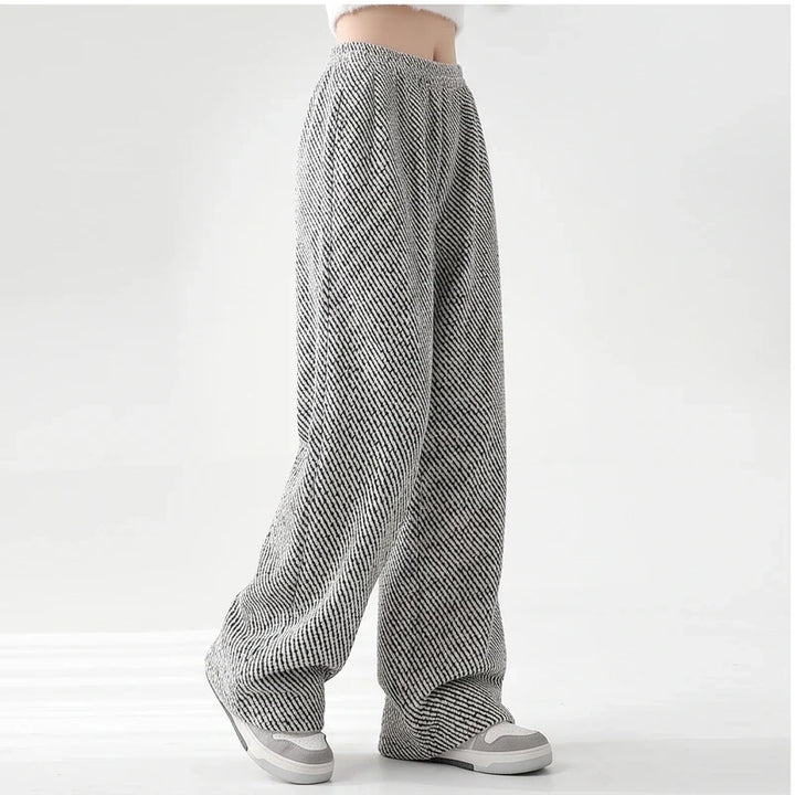 Ruby womens herringbone wide leg sweatpants