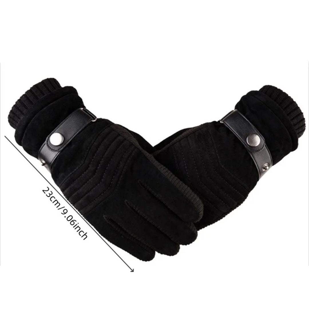 Emery | Suede Faux Fur Winter Gloves