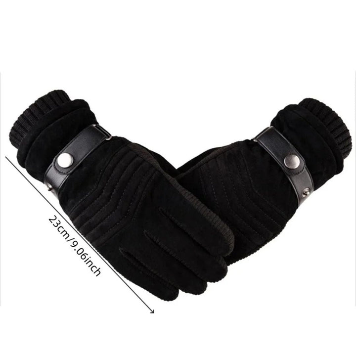 Emery | Suede Faux Fur Winter Gloves