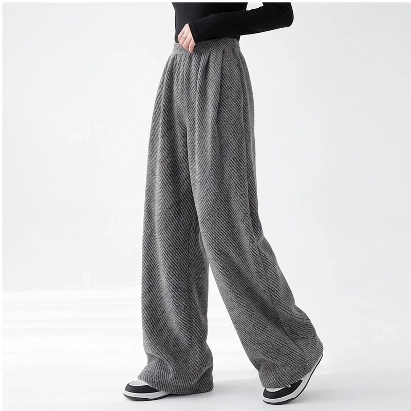 Ruby womens herringbone wide leg sweatpants