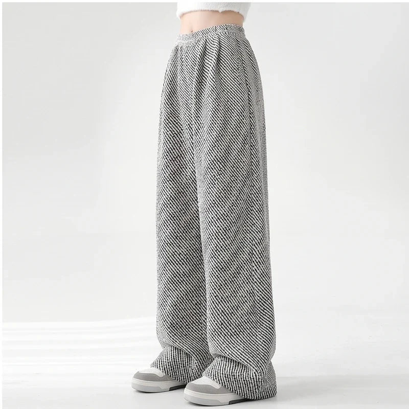 Ruby womens herringbone wide leg sweatpants