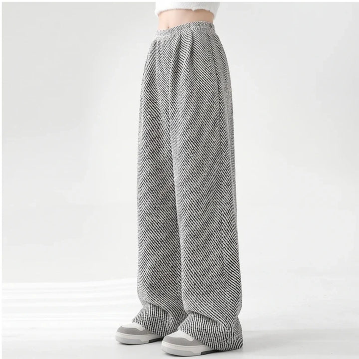 Ruby womens herringbone wide leg sweatpants