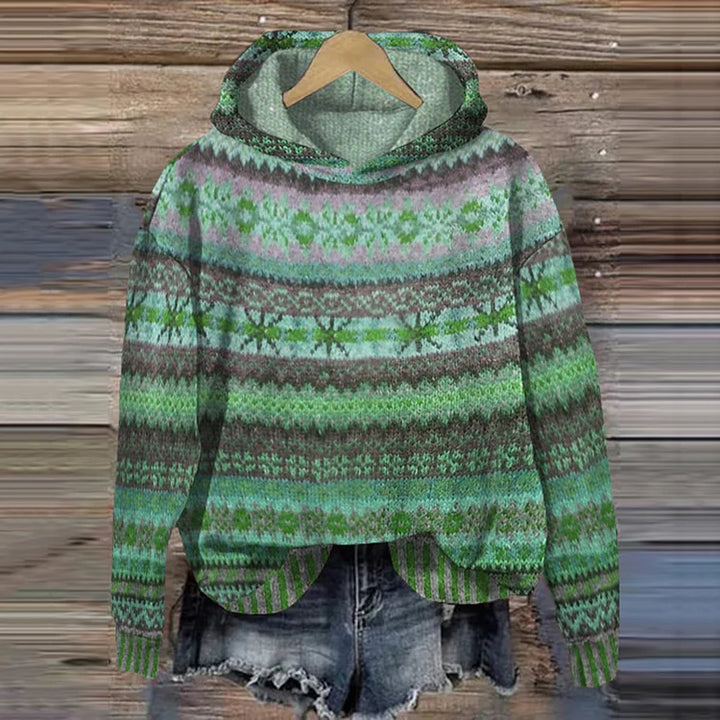 Emery | Fair Isle Hooded Relaxed Pull-On