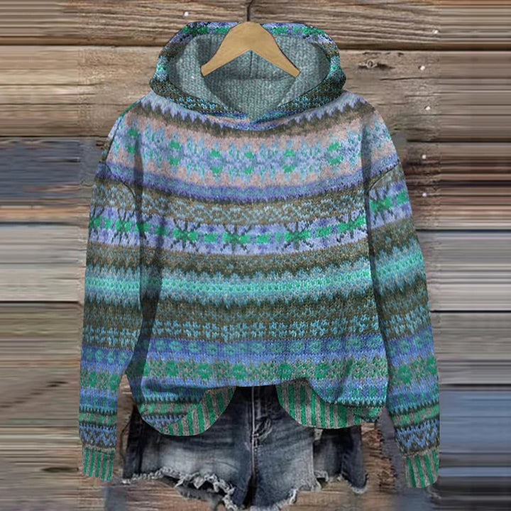 Emery | Fair Isle Hooded Relaxed Pull-On