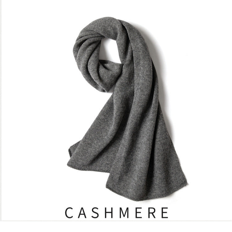 Ellis | Knitted Solid Texture Scarf Accessory