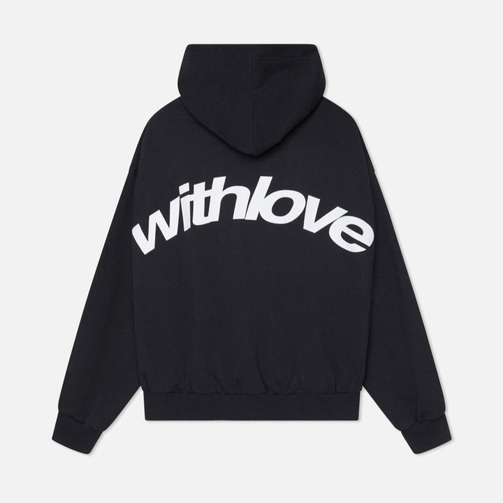Rowan | Blue Oversized Cropped Pull-On Hoodie