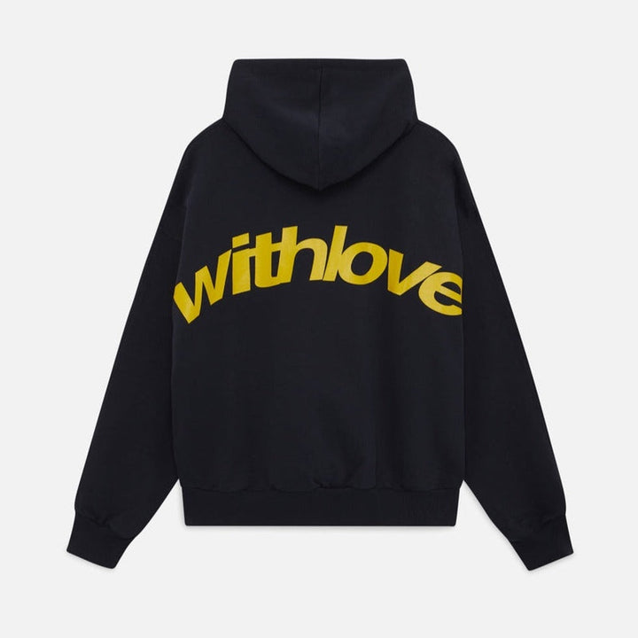 Rowan | Blue Oversized Cropped Pull-On Hoodie