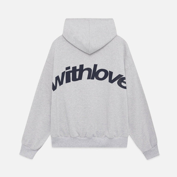 Rowan | Blue Oversized Cropped Pull-On Hoodie