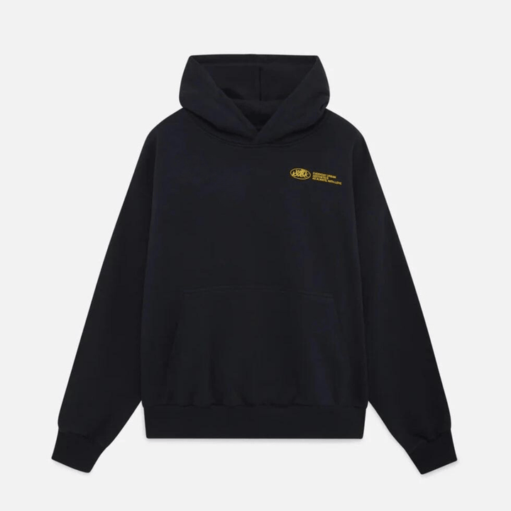 Rowan | Blue Oversized Cropped Pull-On Hoodie