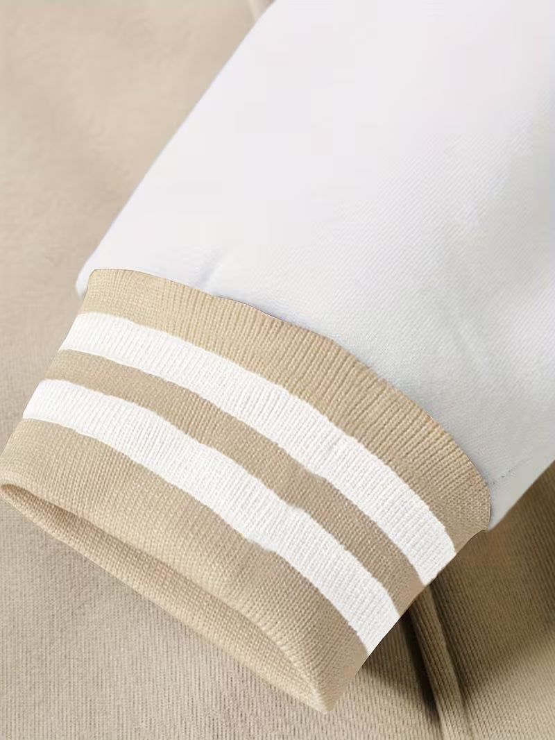 Ivan | Varsity Jacket Mens Snap Button Relaxed Fit