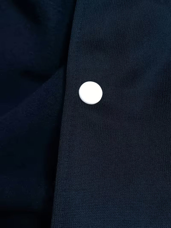 Ivan | Varsity Jacket Mens Snap Button Relaxed Fit