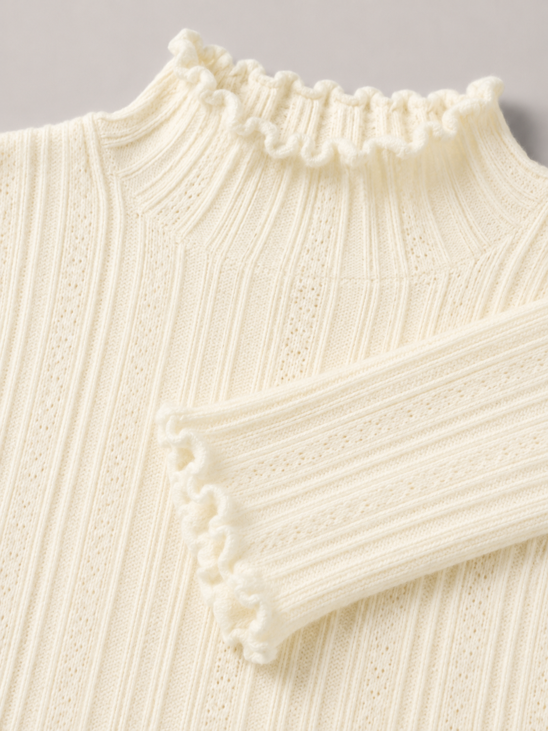 Kennedy | Womens Ribbed Knit Mock Neck Sweater Top