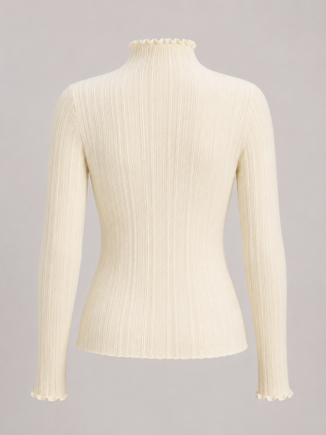 Kennedy | Womens Ribbed Knit Mock Neck Sweater Top