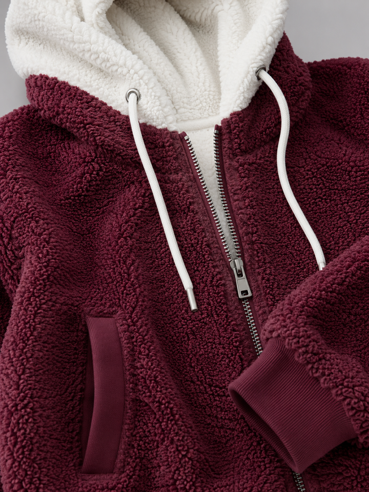 Willow | Womens Oversized Full-Zip Sherpa Hoodie