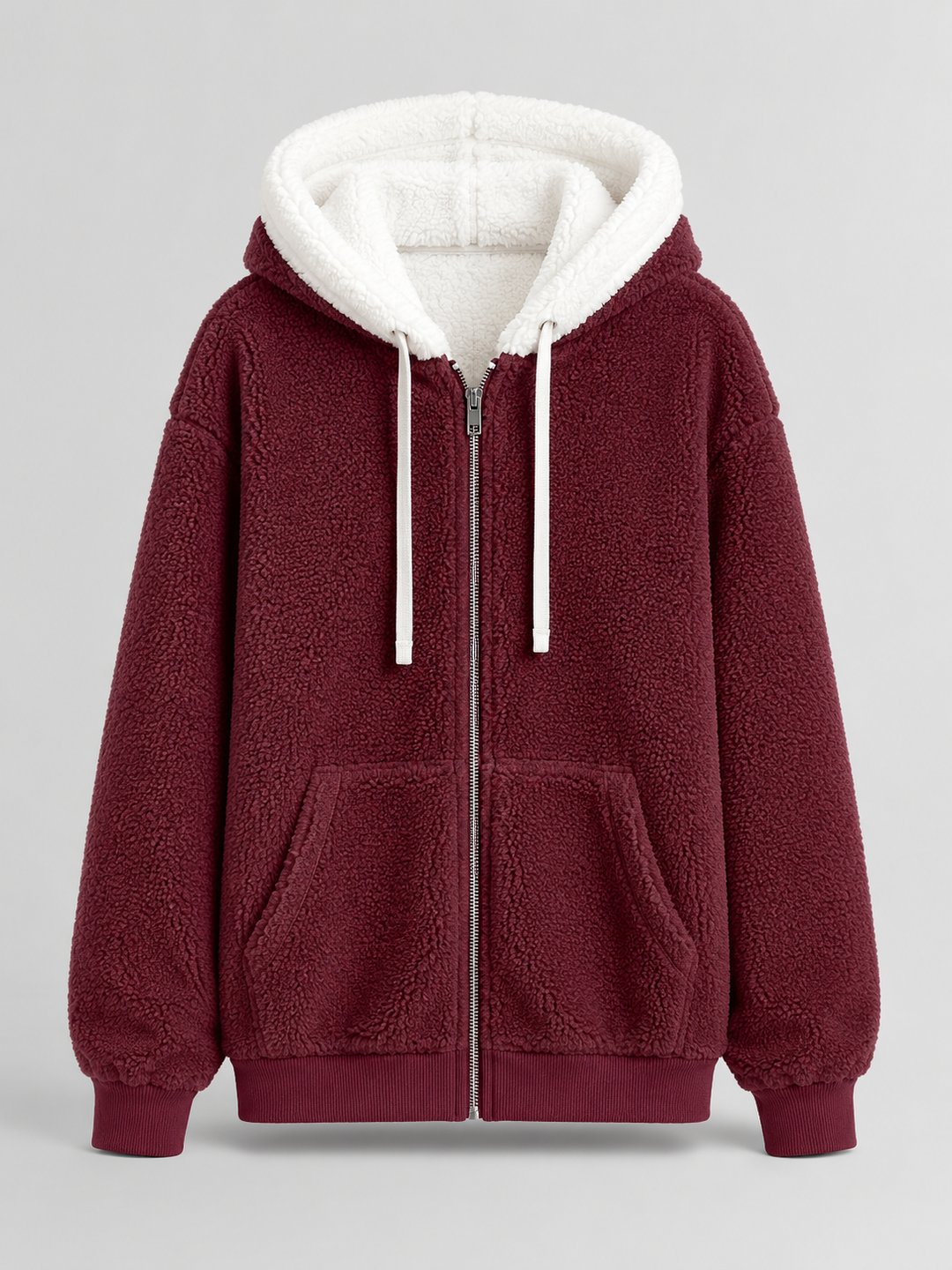Willow | Womens Oversized Full-Zip Sherpa Hoodie