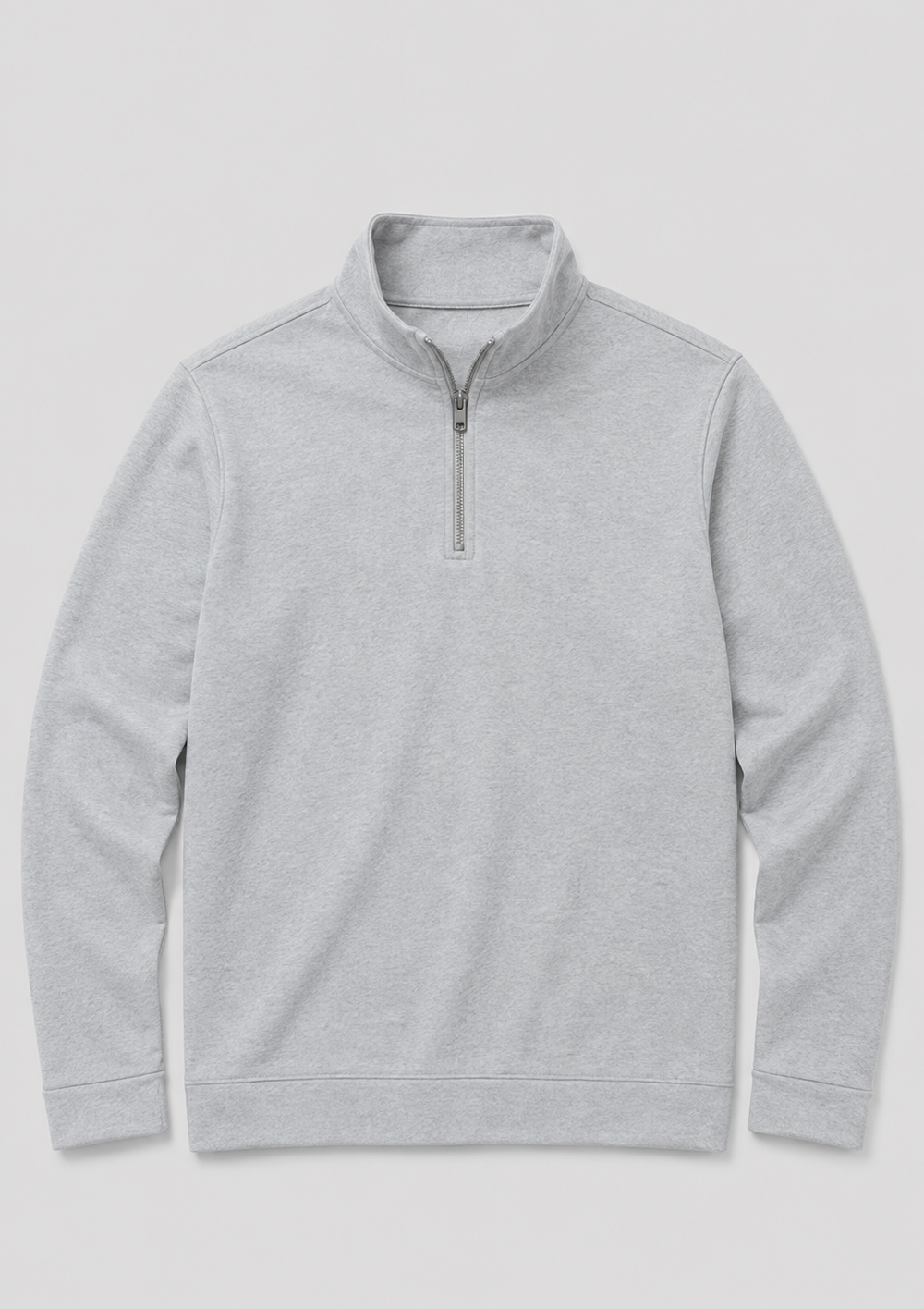 Mens quarter-zip pullover sweater, view 2