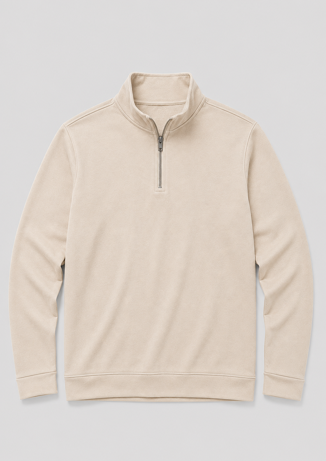 Mens quarter-zip pullover sweater, view 3
