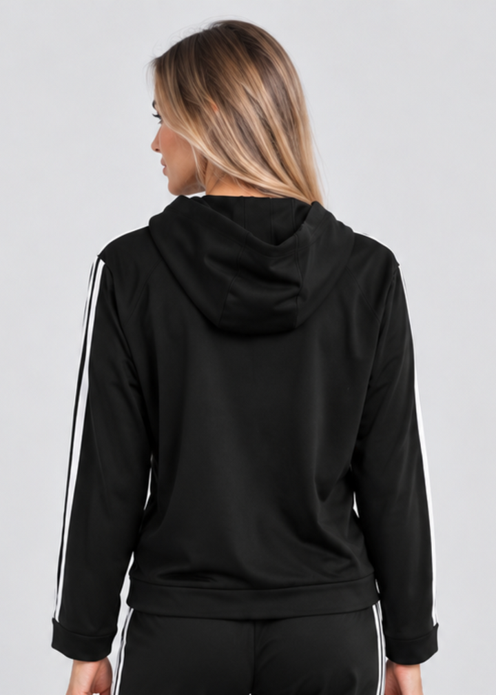 Faith | Zip Hooded Tracksuit with Stripes