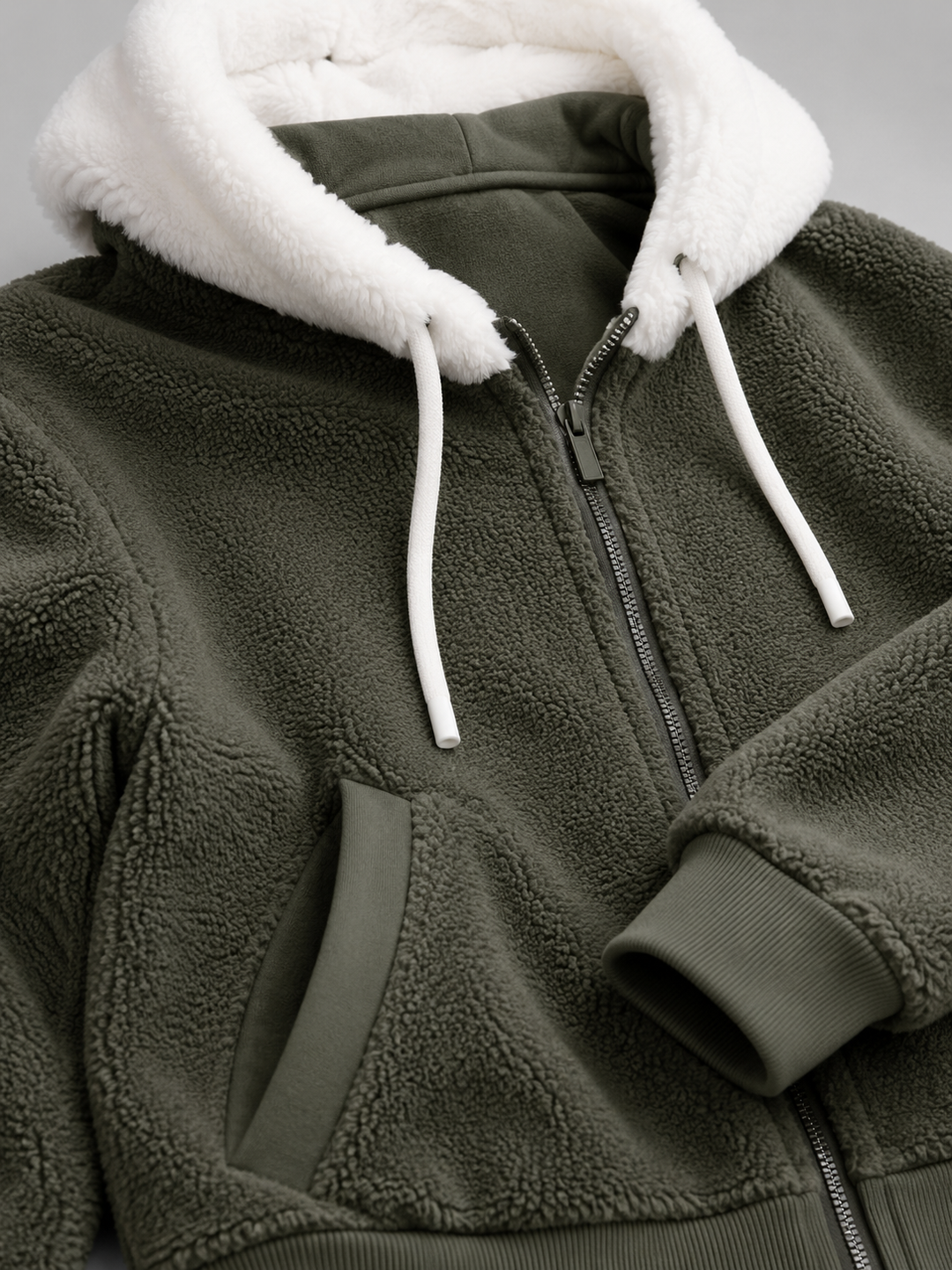 Willow | Womens Oversized Full-Zip Sherpa Hoodie