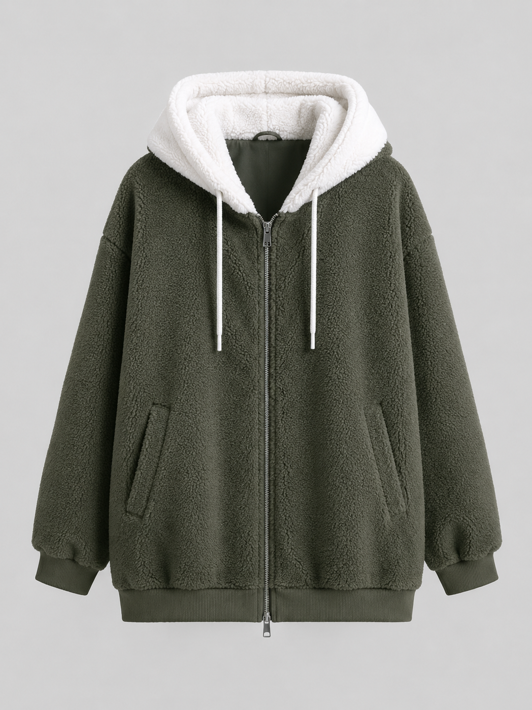 Willow | Womens Oversized Full-Zip Sherpa Hoodie